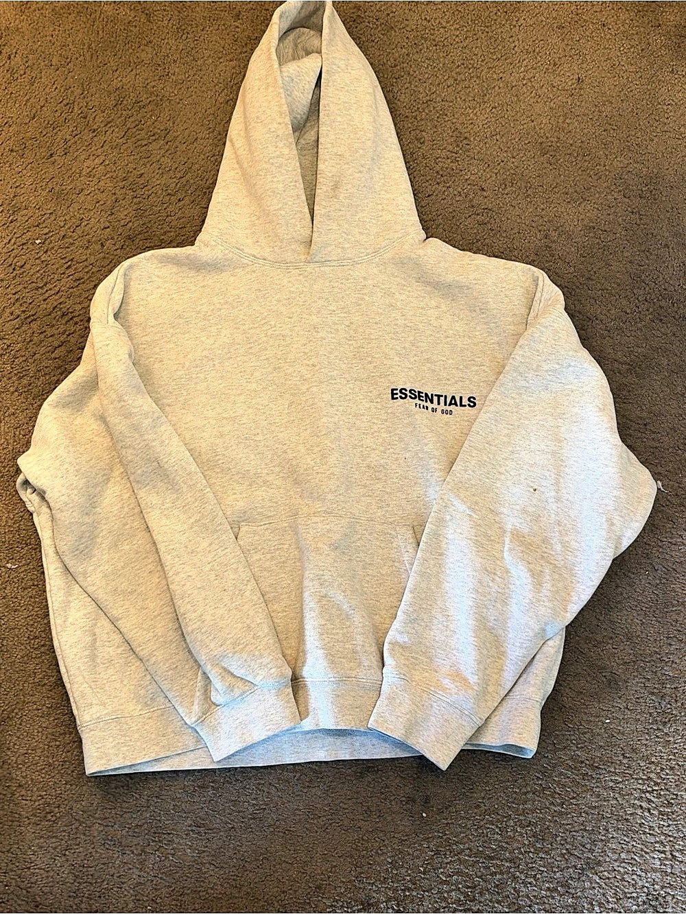 Fear of God Essentials Pullover Hoodie Gray Hoodie Medium